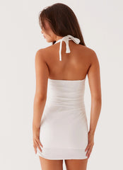 Annalisa Linen Mini Dress - White
