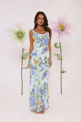 Petals Unfold Printed Maxi Dress