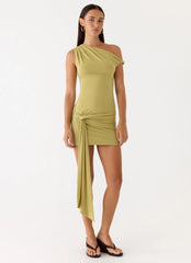 Zander Mini Dress - Olive Green