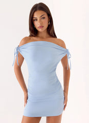Kenia Multi-Wear Mini Dress - Blue