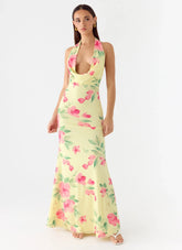 Like You Better Maxi Dress - Lemon Sun