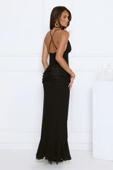 Radiant Evening Maxi Dress Black