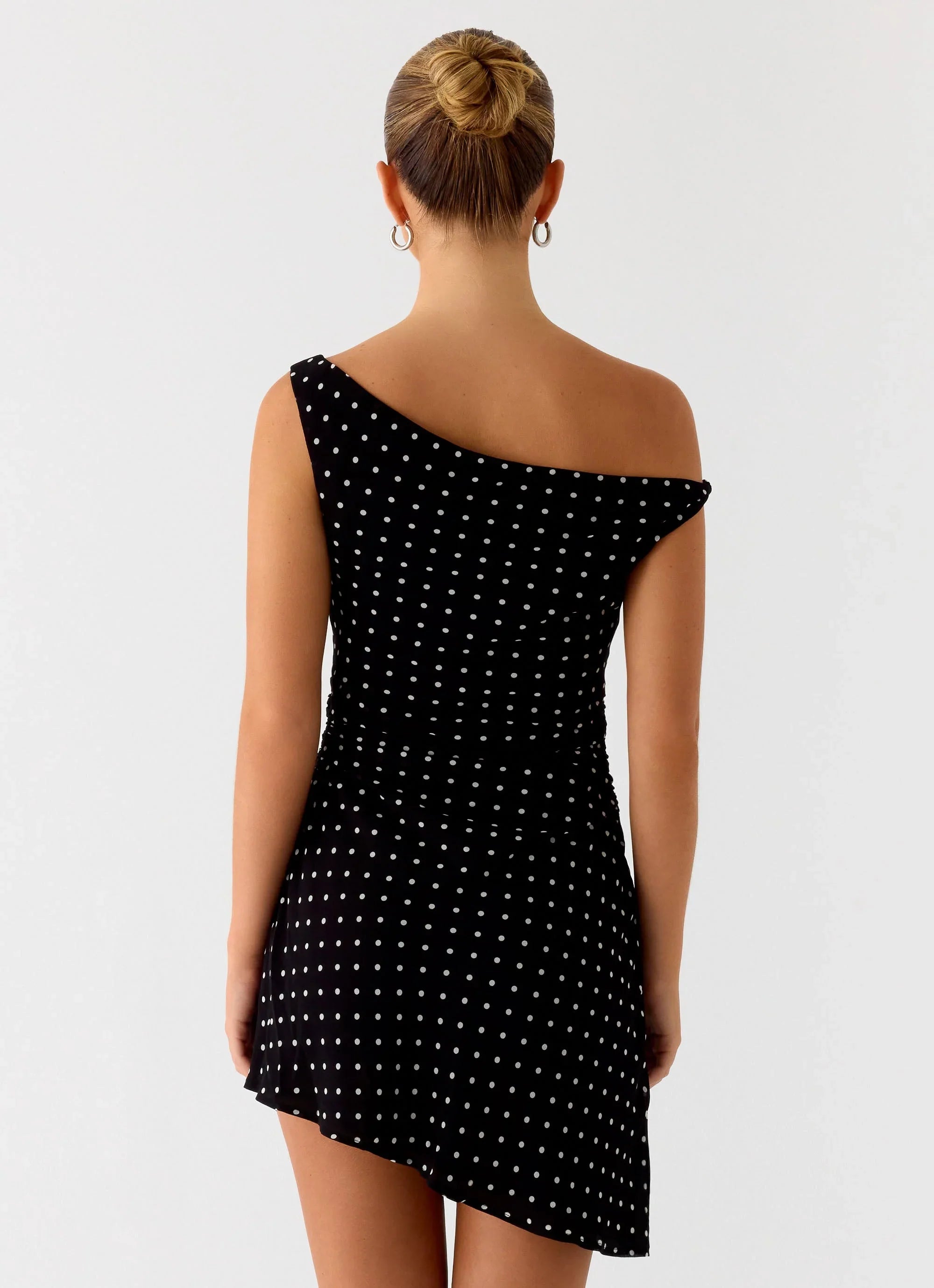 Delusional Mini Dress - Black Polka Dot