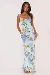 Moonflower Glow Floral Maxi Dress
