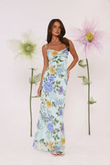 Moonflower Glow Floral Maxi Dress
