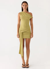 Zander Mini Dress - Olive Green