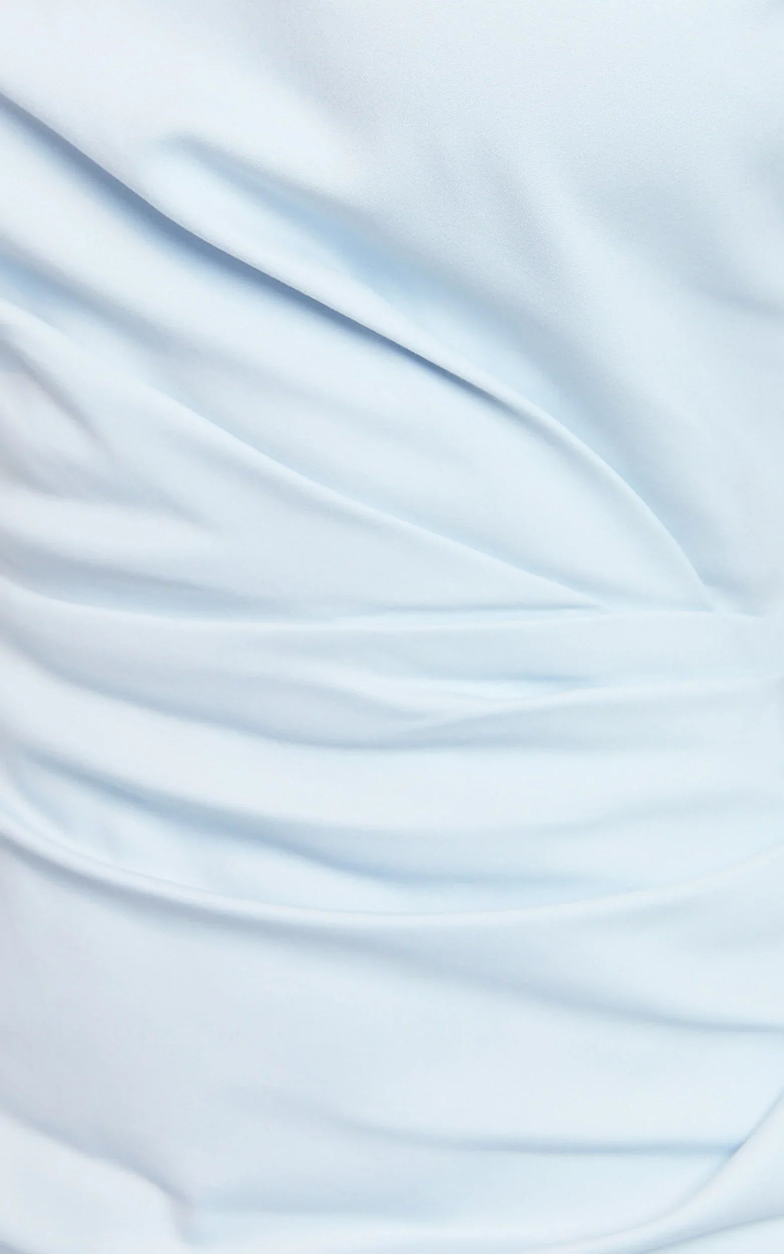 Alexandria Midi Dress - Blue Draped Fitted Dress with Shoulder Detail
