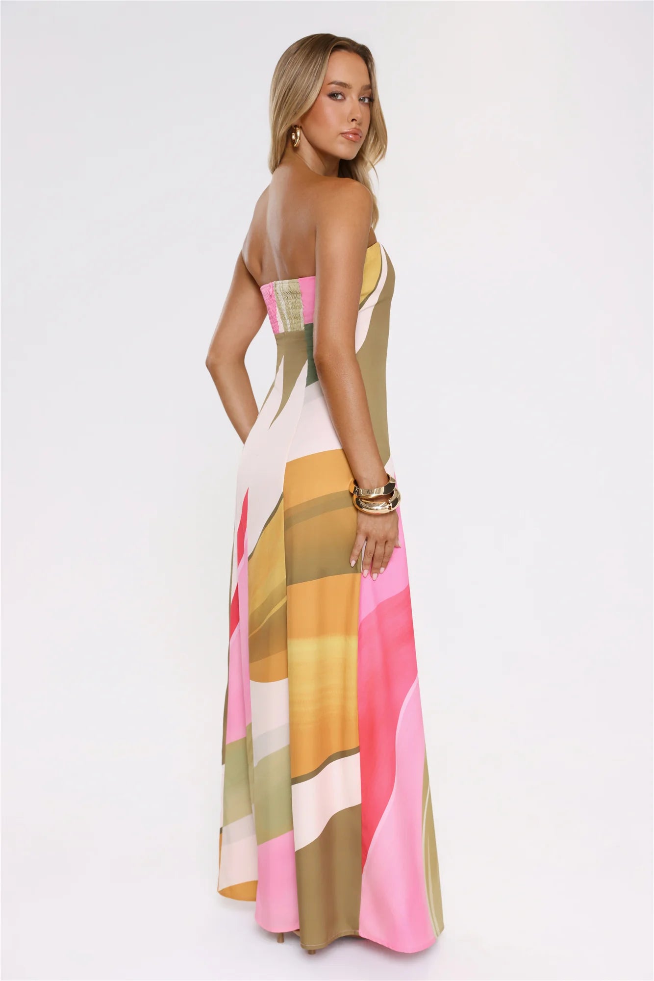 Palette Of Yours Robe Longue Bustier Verte