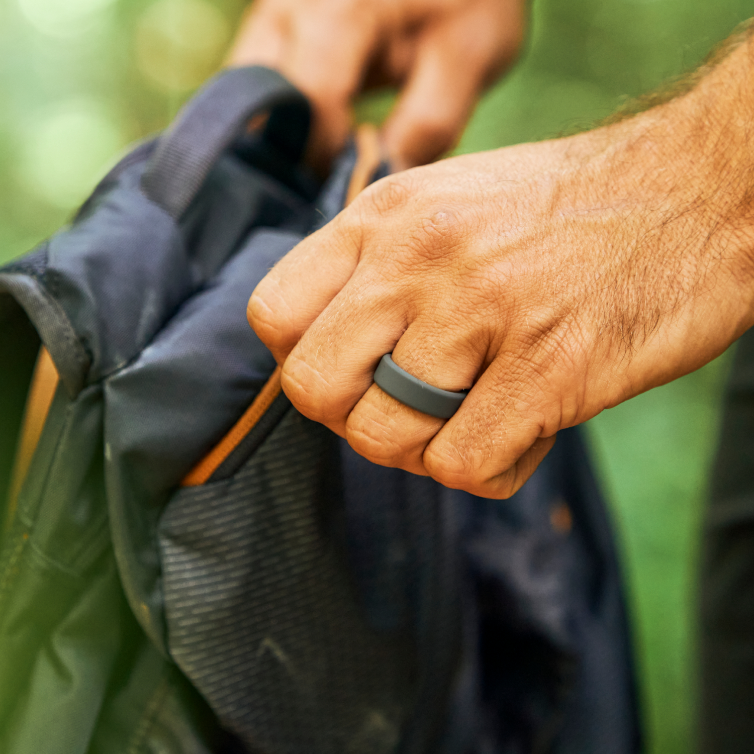 8mm Silicone Ring Set - Gunmetal