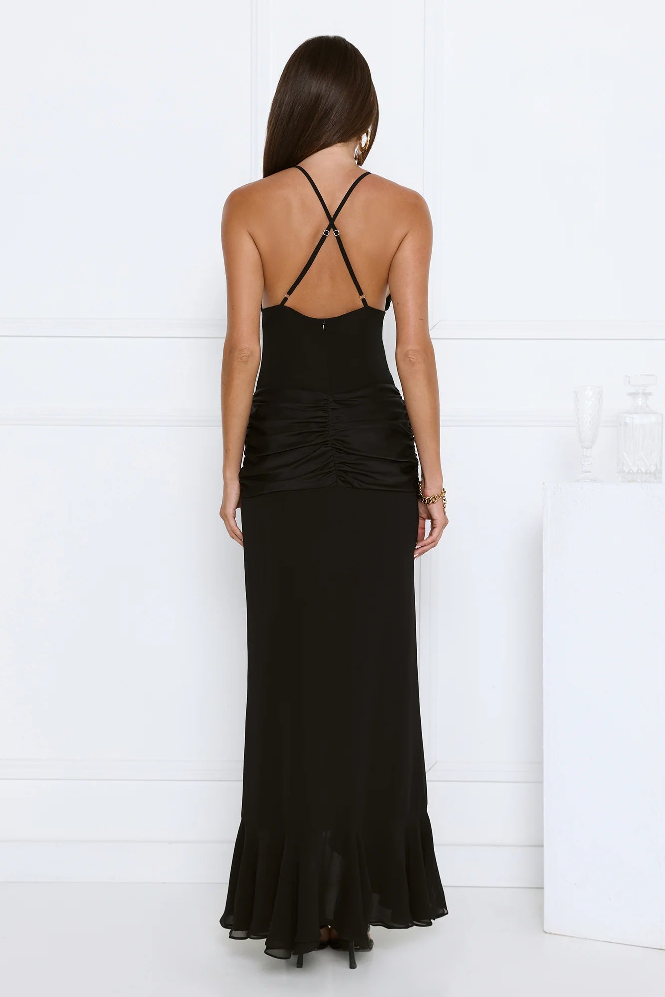 Radiant Evening Maxi Dress Black