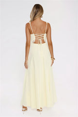 Robe longue Salted Glow jaune