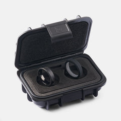 6mm Beveled Ring Set - Carbon Fiber 3K