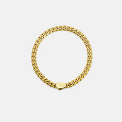 6mm Curb Bracelet - 18K Gold - Medium