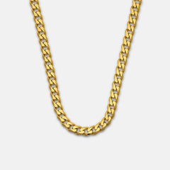 5mm Curb Chain - 18K Gold - 22"