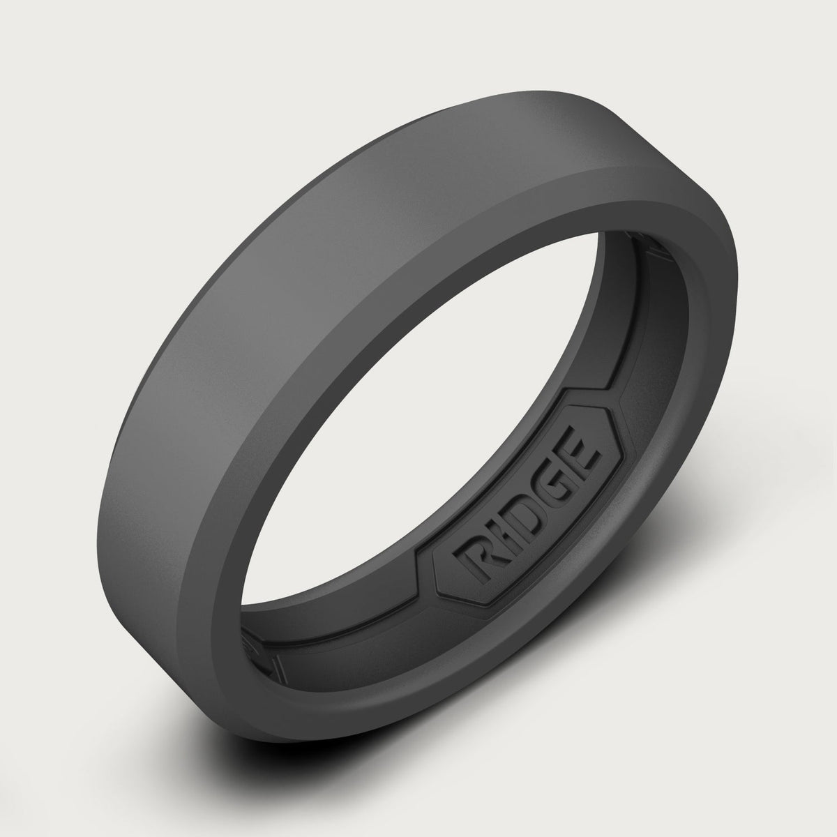 6mm Silicone Ring Set - Gunmetal