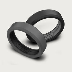 6mm Silicone Ring Set - Gunmetal