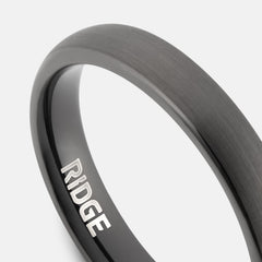 4mm Rounded Ring Set - Gunmetal
