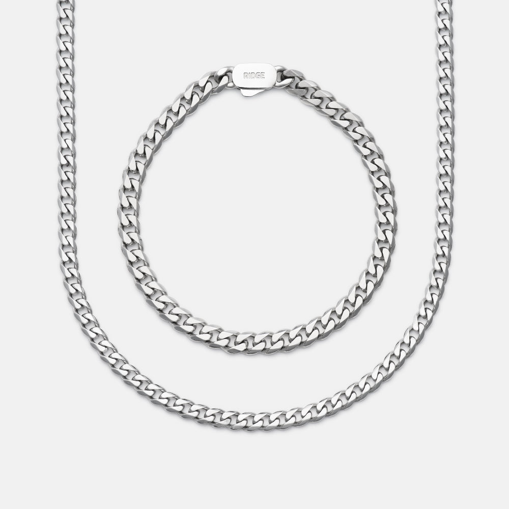Curb Chain Kit - Platinum - Large