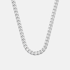 5mm Curb Chain - Platinum - 22"