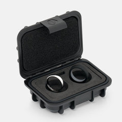 4mm Rounded Ring Set - Platinum