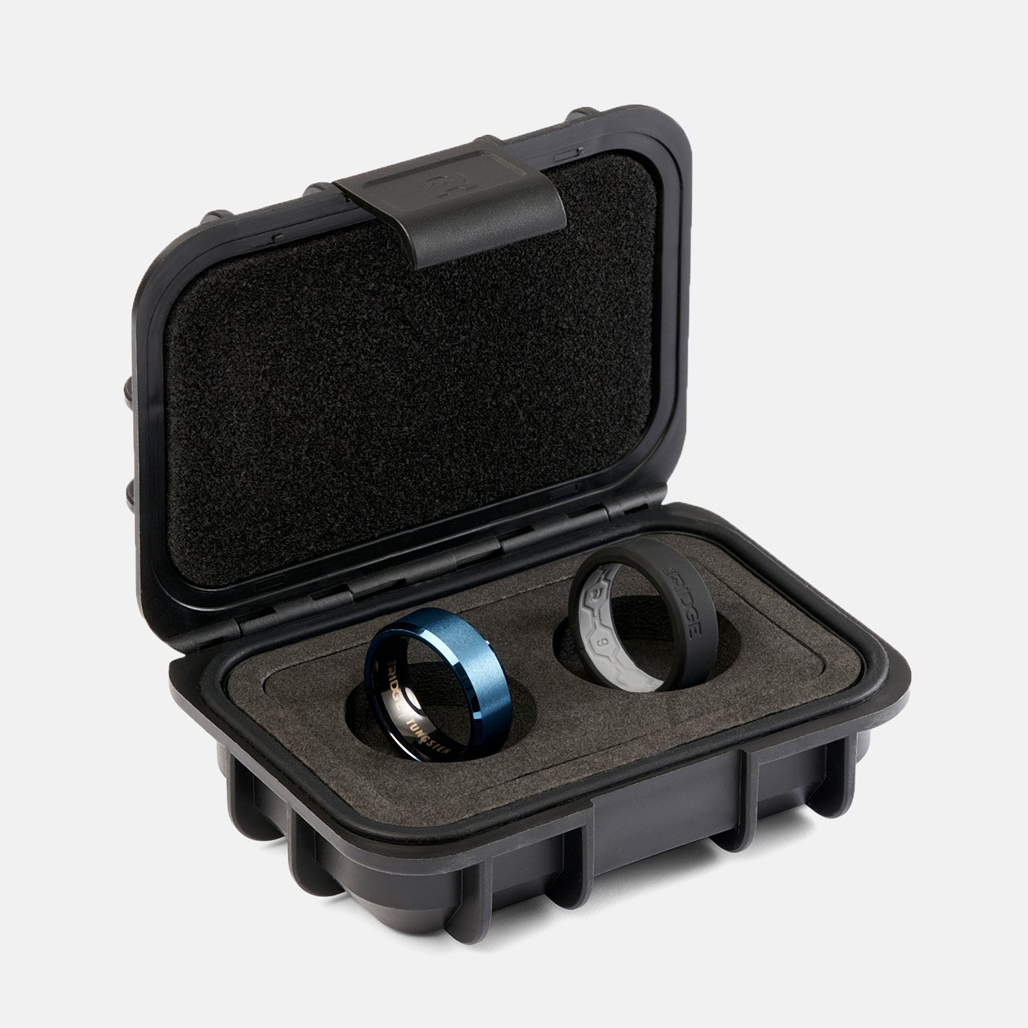 8mm Beveled Ring Set - Alpine Navy