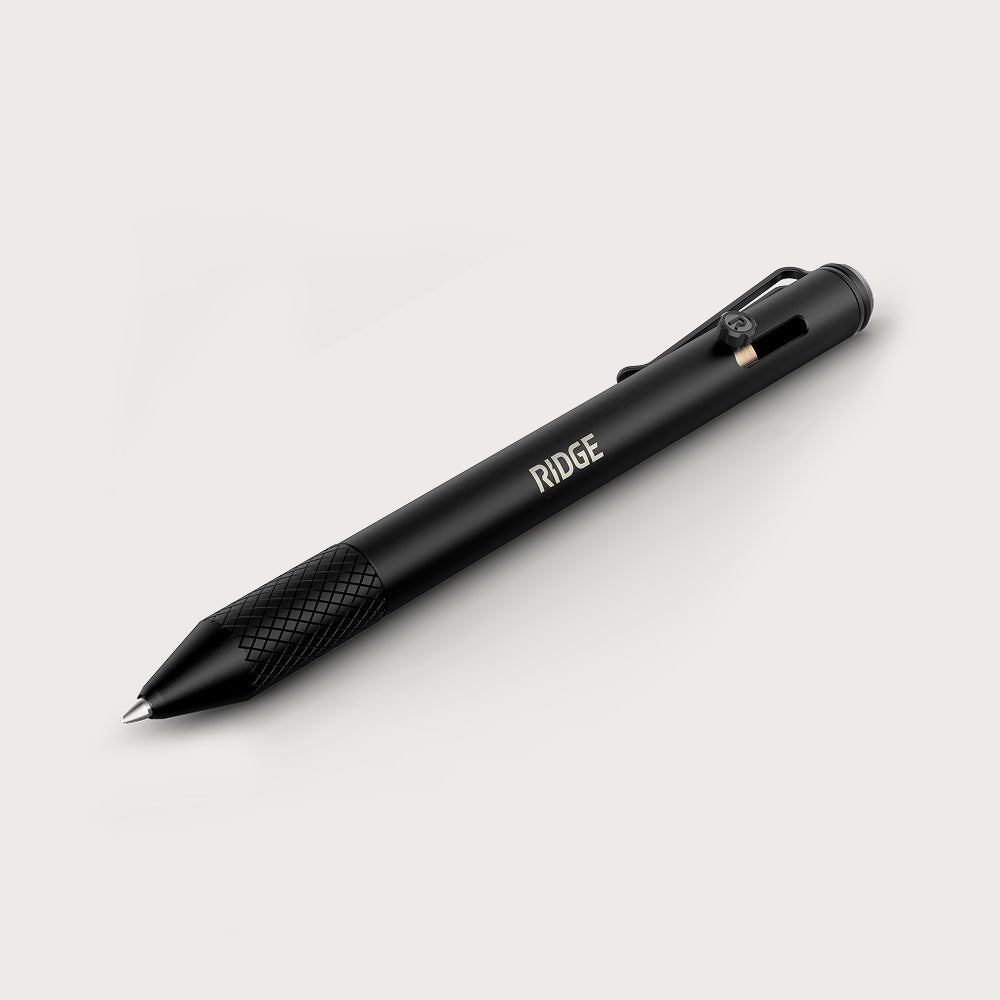 Ridge Bolt Action Pen - Royal Black