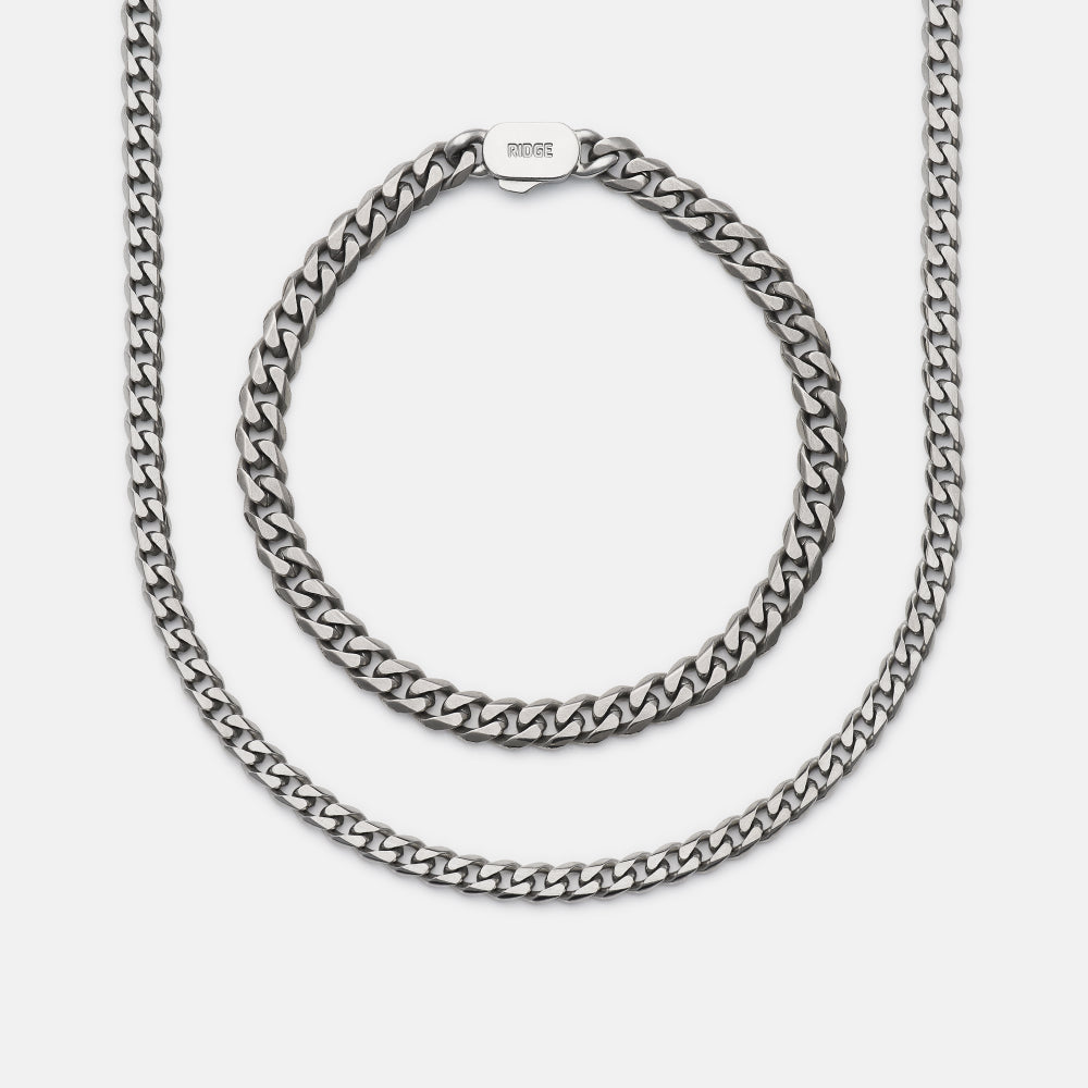 Curb Chain Kit - Titanium - Large