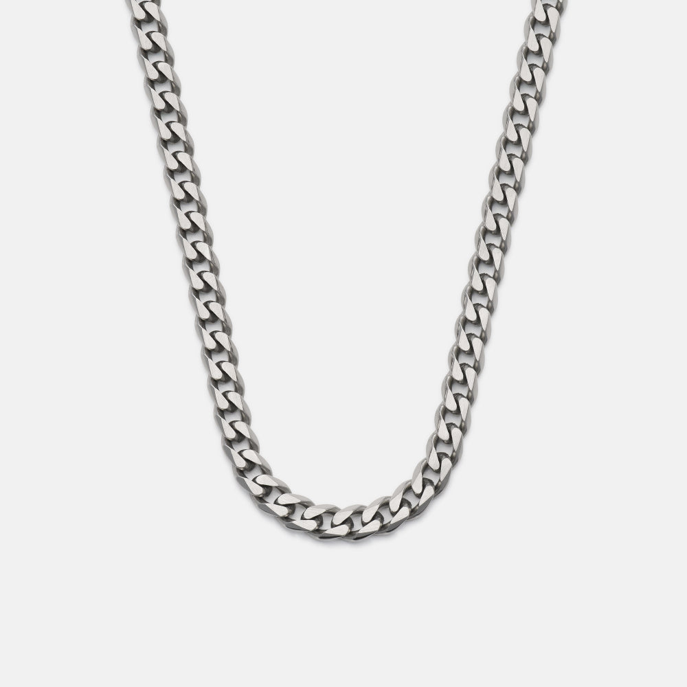 5mm Curb Chain - Titanium - 22"