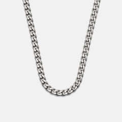 5mm Curb Chain - Titanium - 22"