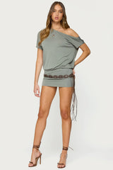 Sevie Off-Shoulder Mini Dress
