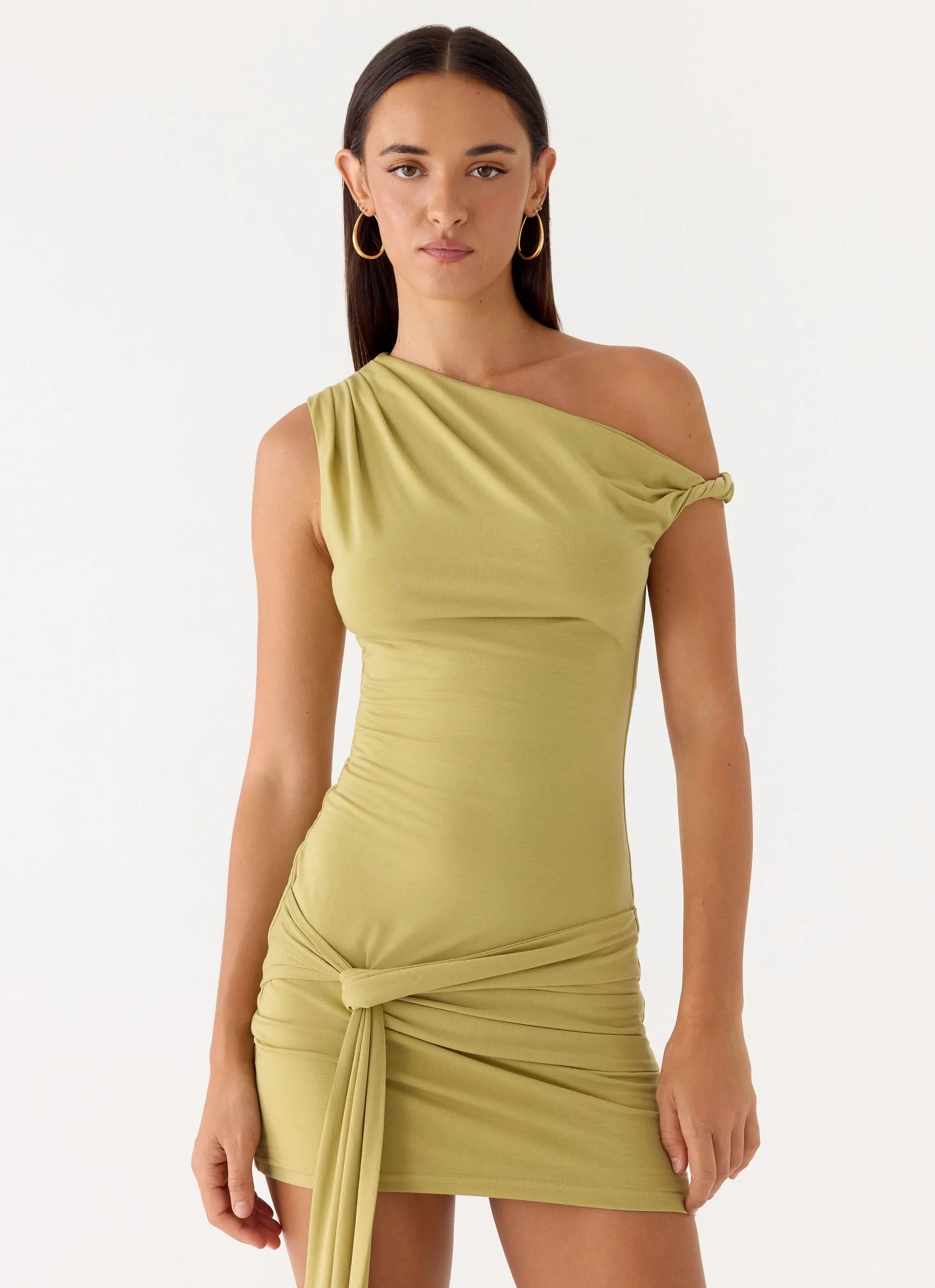 Zander Mini Dress - Olive Green