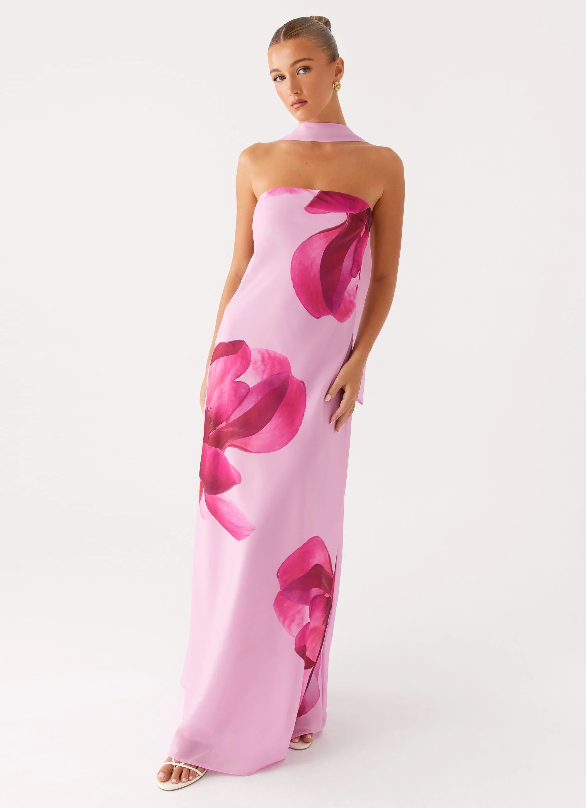 Prim Maxi Dress - Pastel Pink