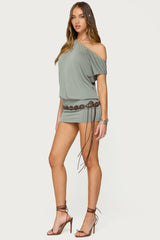 Sevie Off-Shoulder Mini Dress