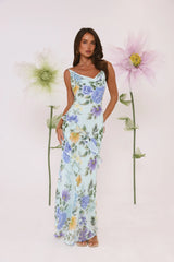 Petals Unfold Printed Maxi Dress