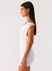 Takoda Mini Robe Épaules Dénudées - Blanc