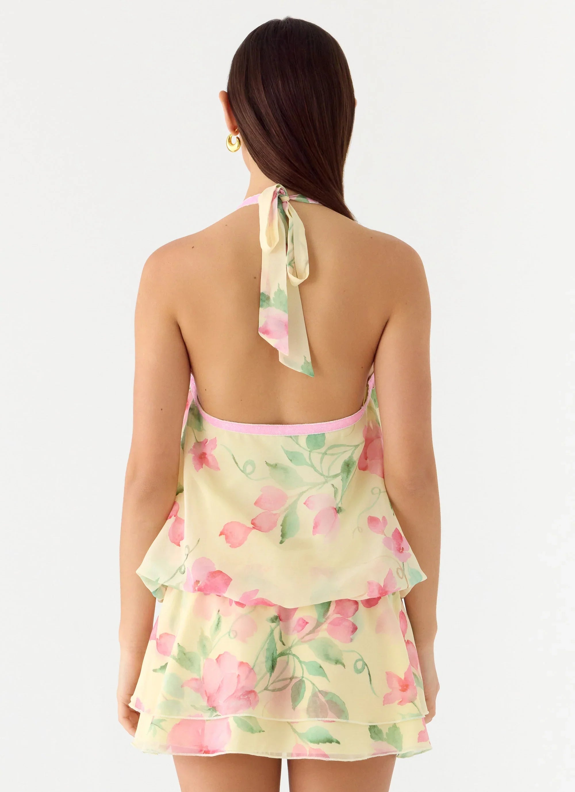 Read Your Mind Mini Dress - Lemon Sun