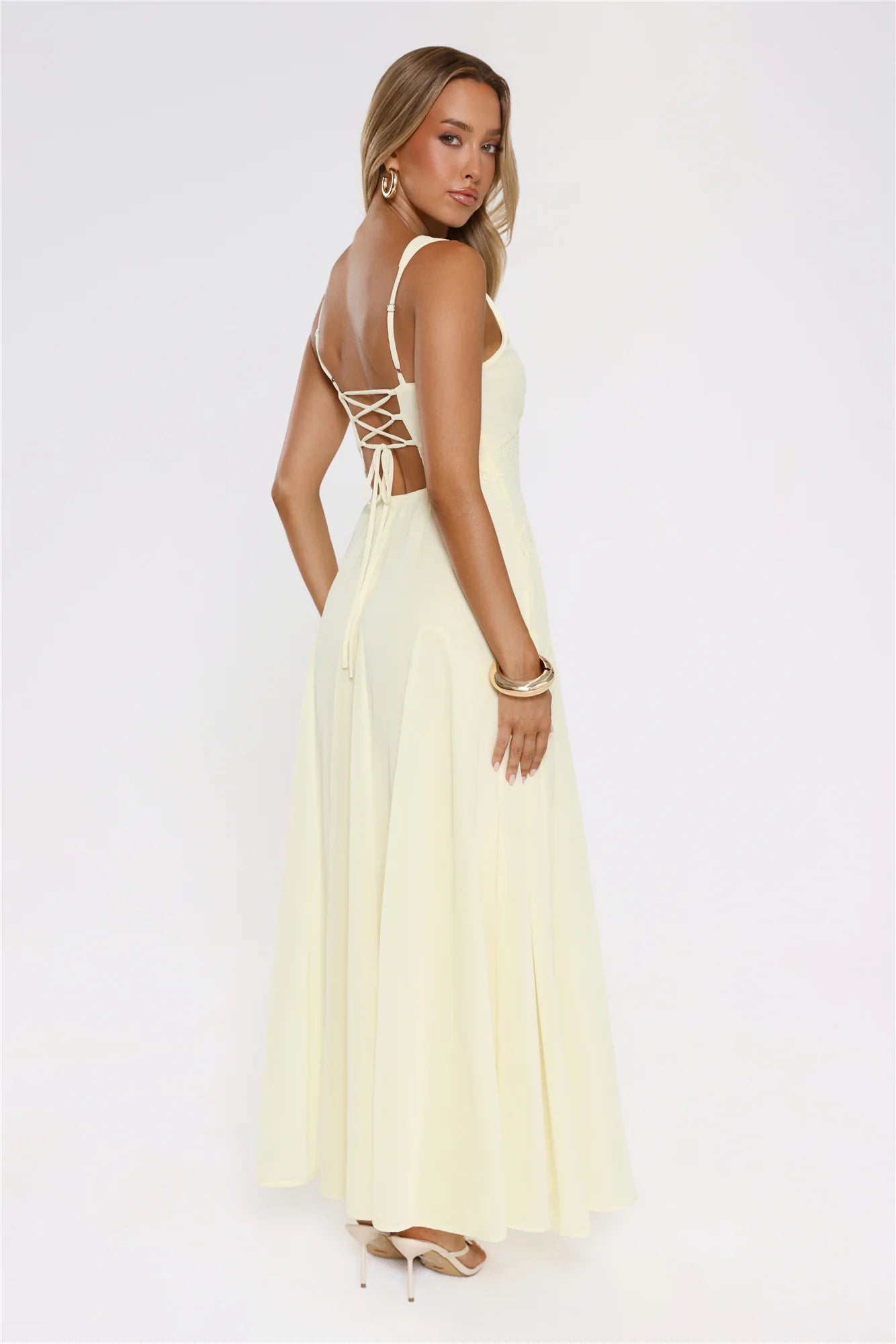 Robe longue Salted Glow jaune