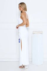 Robe longue Dear Dahlia blanche